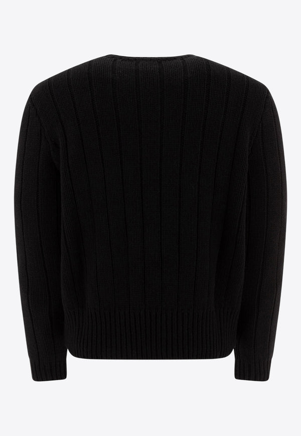 Valentino VLogo Knitted Wool Sweater 6V3KC32UAQR0NO_75541