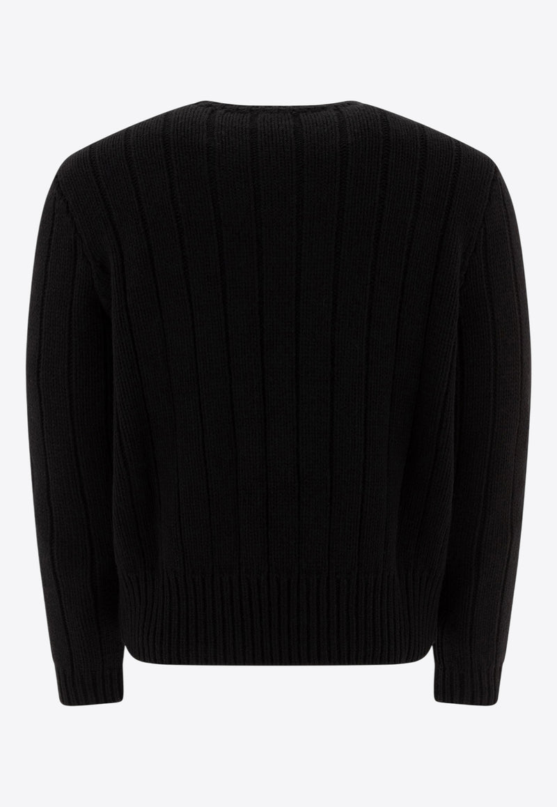 Valentino VLogo Knitted Wool Sweater 6V3KC32UAQR0NO_75541