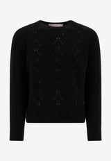 Valentino VLogo Knitted Wool Sweater 6V3KC32UAQR0NO_75541