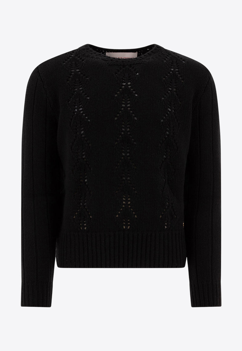Valentino VLogo Knitted Wool Sweater 6V3KC32UAQR0NO_75541