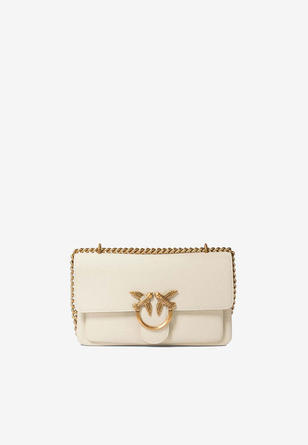 PINKO Mini Love One Crossbody Bag Ivory 104528A29QZ14Q_75608