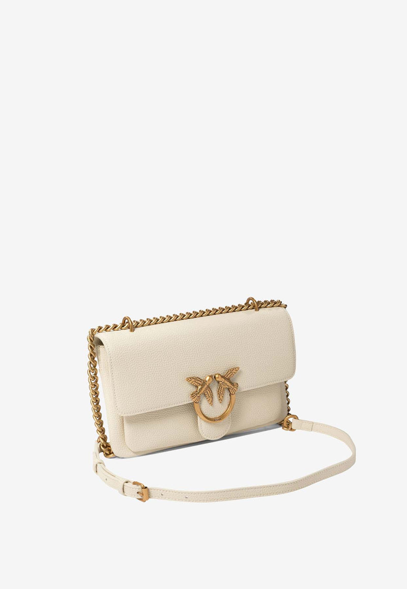 PINKO Mini Love One Crossbody Bag Ivory 104528A29QZ14Q_75608