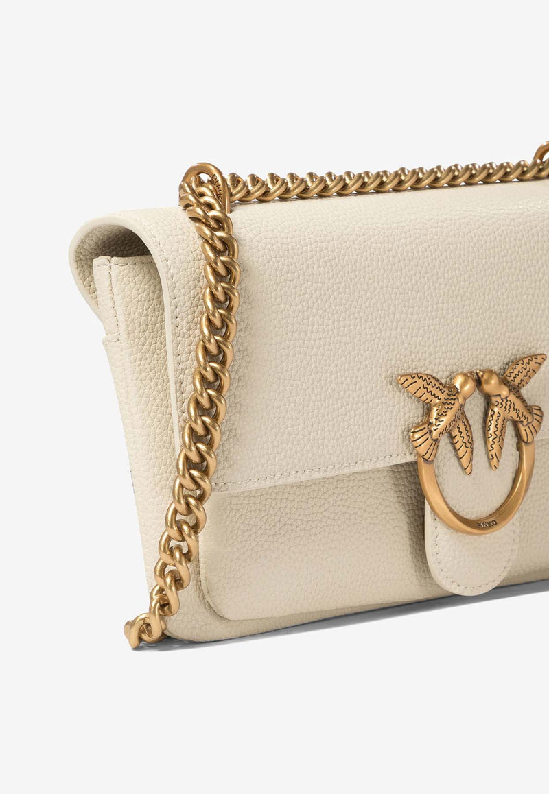 PINKO Mini Love One Crossbody Bag Ivory 104528A29QZ14Q_75608