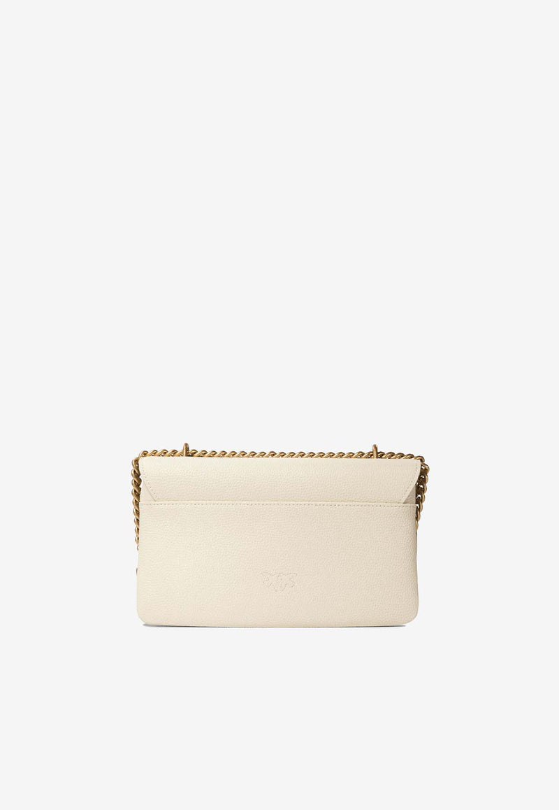 PINKO Mini Love One Crossbody Bag Ivory 104528A29QZ14Q_75608