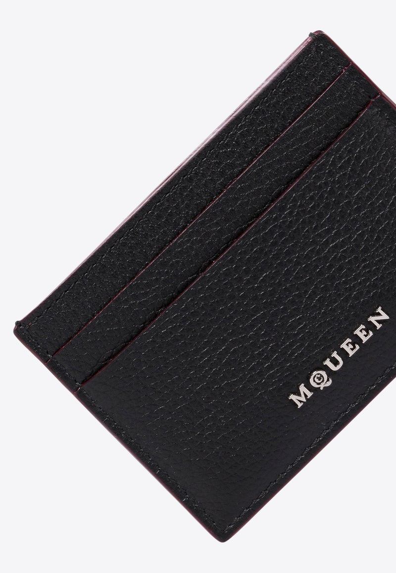 Alexander McQueen Logo-Plaque Leather Cardholder 8135451VDCC1000_75650