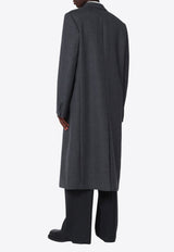 Dries Van Noten Double-Breasted Wool Coat  Gray 202412058/R_DRVNO-803
