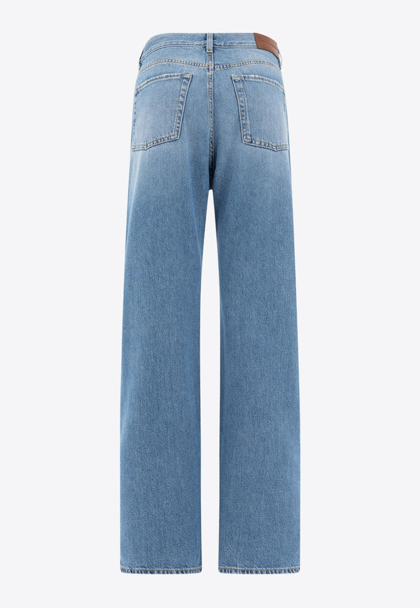 PINKO Washed Wide-Leg Jeans Blue 101733A2DZPJV_75847