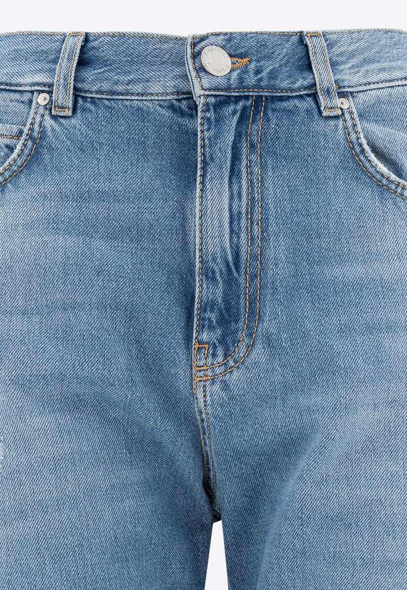 PINKO Washed Wide-Leg Jeans Blue 101733A2DZPJV_75847