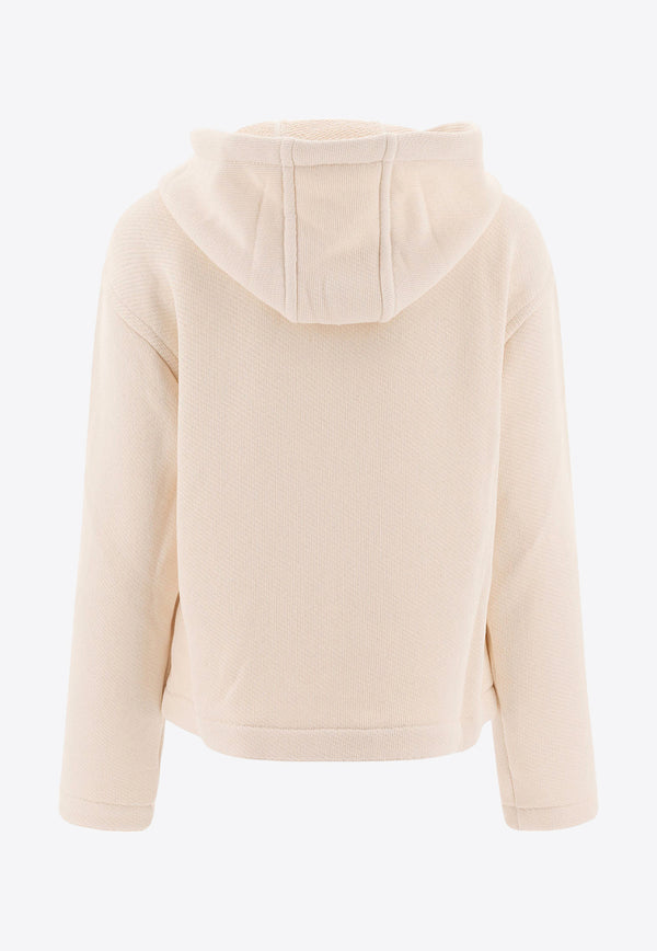 Max Mara Logo-Embroidered Hooded Sweatshirt 2511921018600GARY001_75852