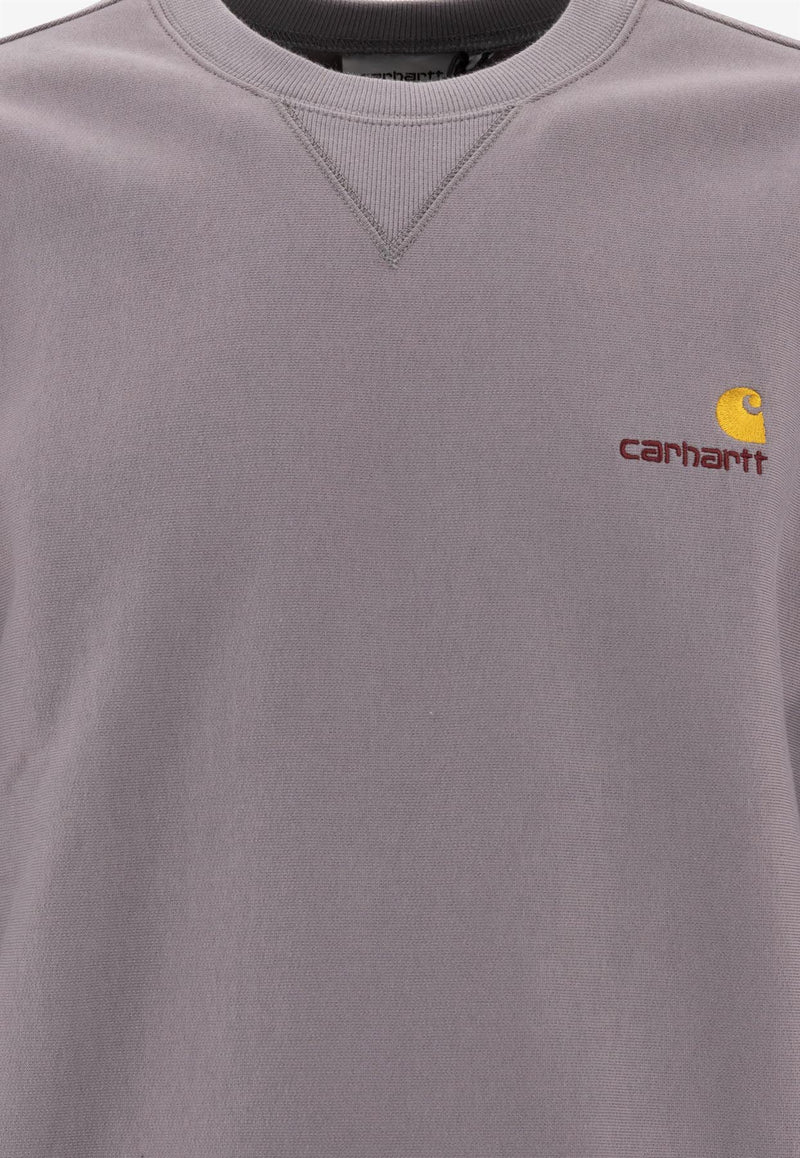 Carhartt Wip American Script Sweatshirt Gray I0254752LR.XX_75889