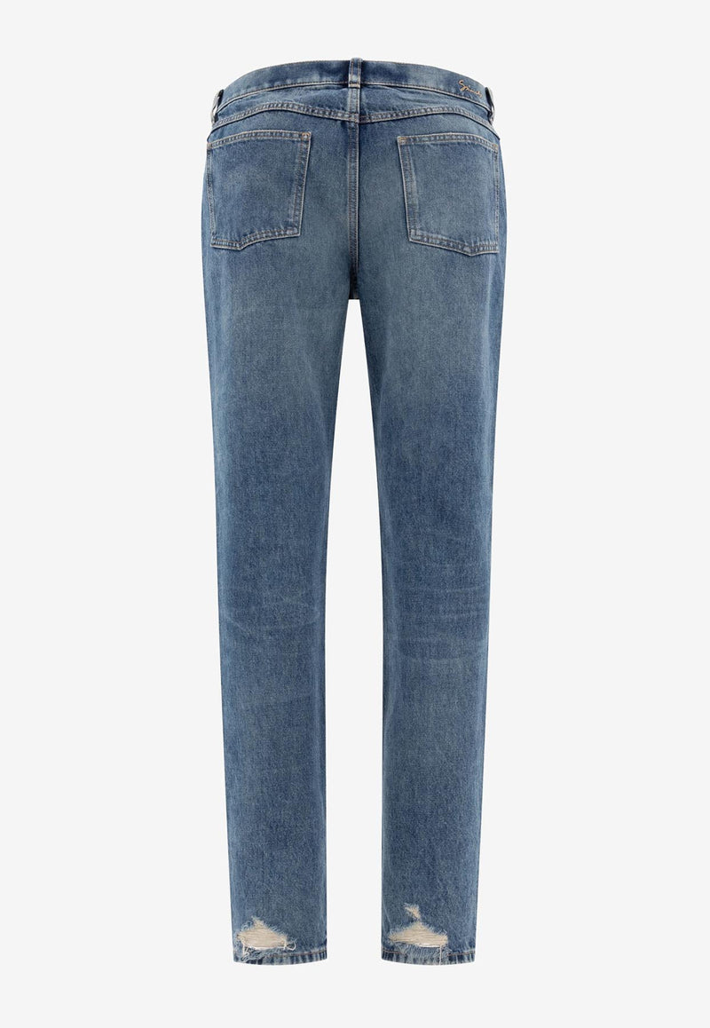 Givenchy Straight-Leg Faded Jeans Blue BM51HB5YB6426_75922