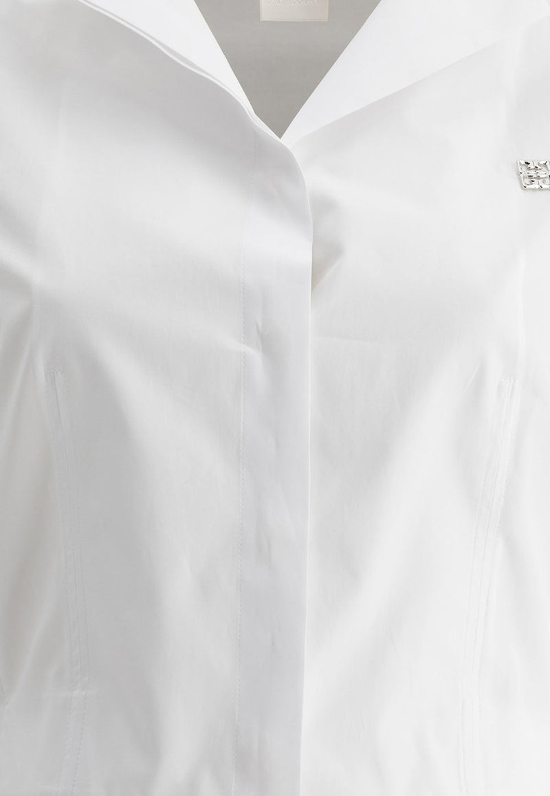 Givenchy 4G Logo Cropped Shirt BW61CK15JT100_75949 White