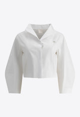 Givenchy 4G Logo Cropped Shirt BW61CK15JT100_75949 White