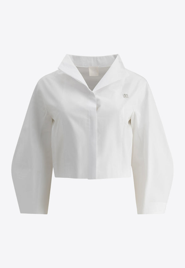 Givenchy 4G Logo Cropped Shirt BW61CK15JT100_75949 White