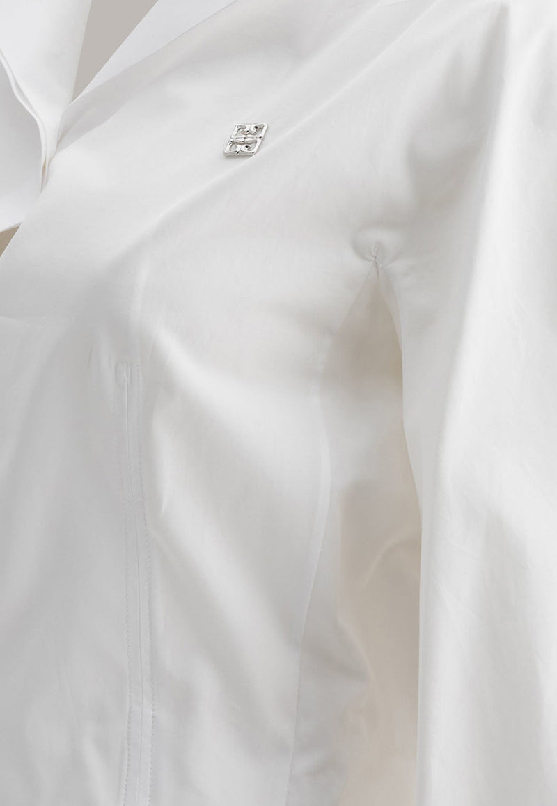 Givenchy 4G Logo Cropped Shirt BW61CK15JT100_75949 White