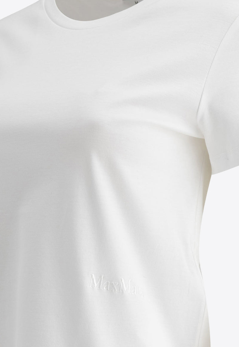 Max Mara Nerina Basic Crewneck T-shirt White 2511971018600NERINA001_75942