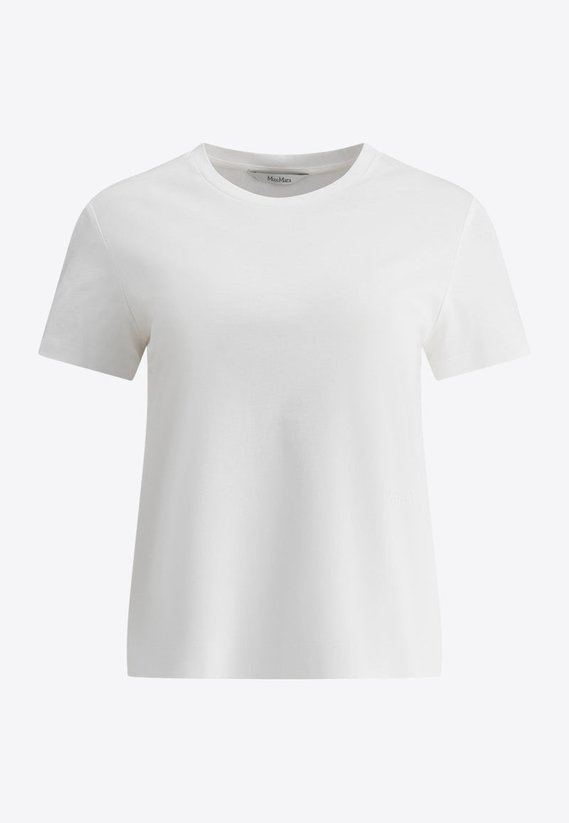 Max Mara Nerina Basic Crewneck T-shirt White 2511971018600NERINA001_75942