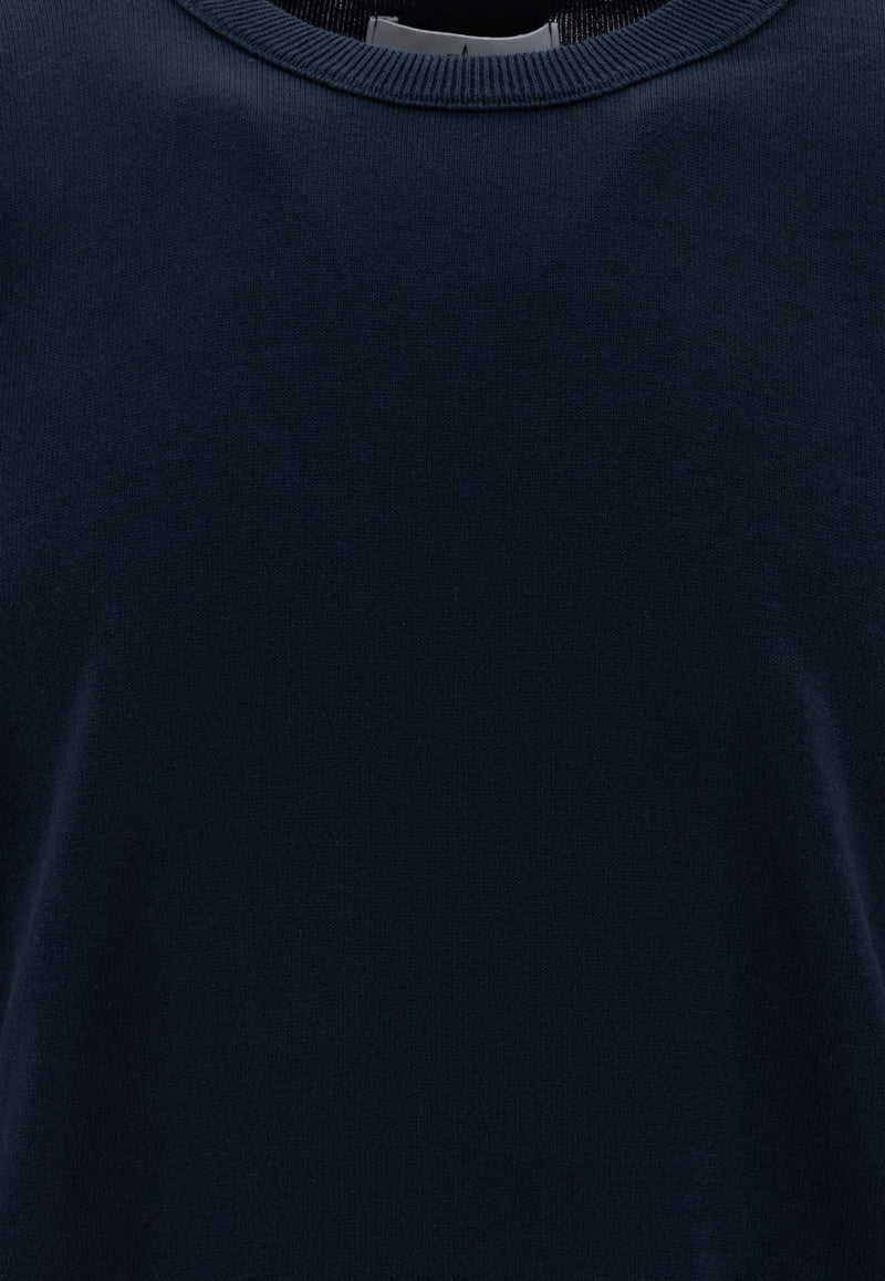 Stone Island Fine Knit Logo Sweater Blue 5100053S00B2V0020_75971