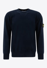 Stone Island Fine Knit Logo Sweater Blue 5100053S00B2V0020_75971