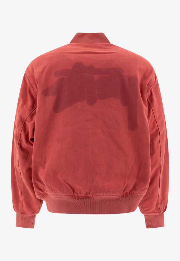 Ghost Logo Bomber Jacket