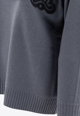 Max Mara Fido 1951 Oversized Wool Sweater Blue 2511361191600FIDO046_75790