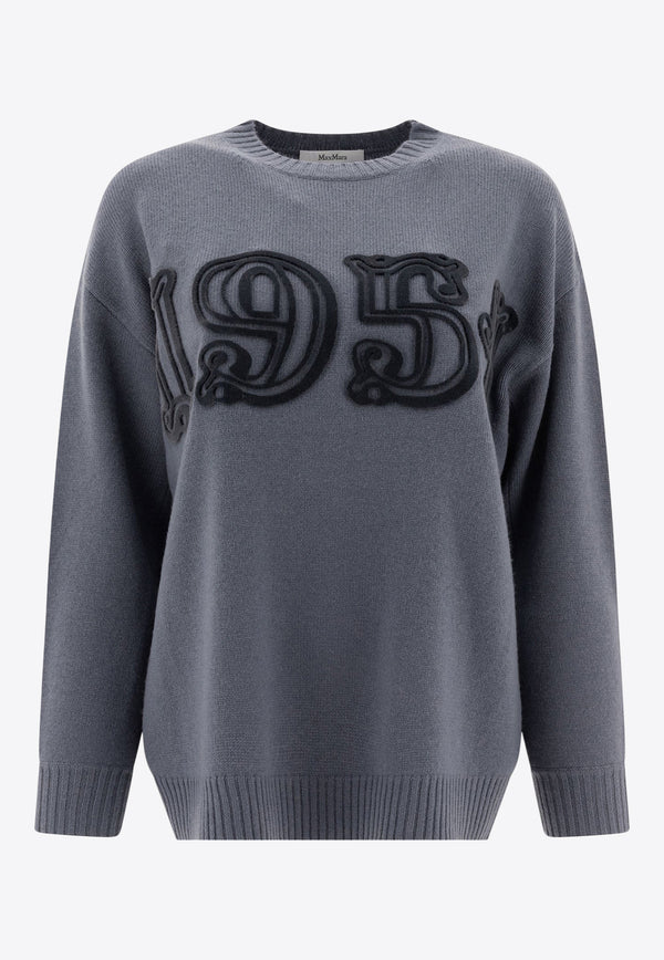 Max Mara Fido 1951 Oversized Wool Sweater Blue 2511361191600FIDO046_75790