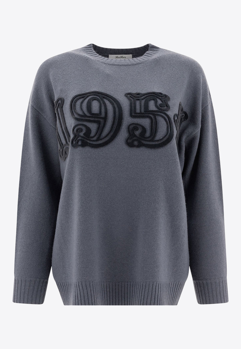 Max Mara Fido 1951 Oversized Wool Sweater Blue 2511361191600FIDO046_75790