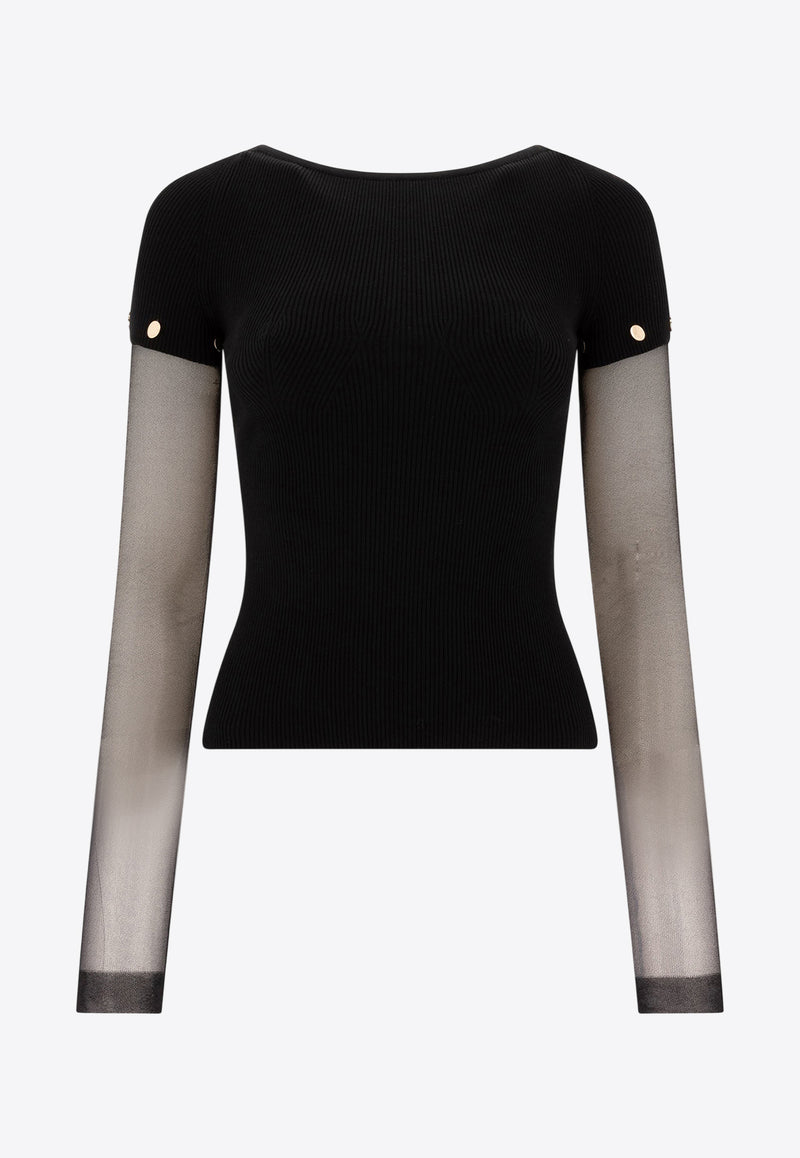 Sportmax Alcide Knit Top 2512361111600ALCIDE004_75796 Black