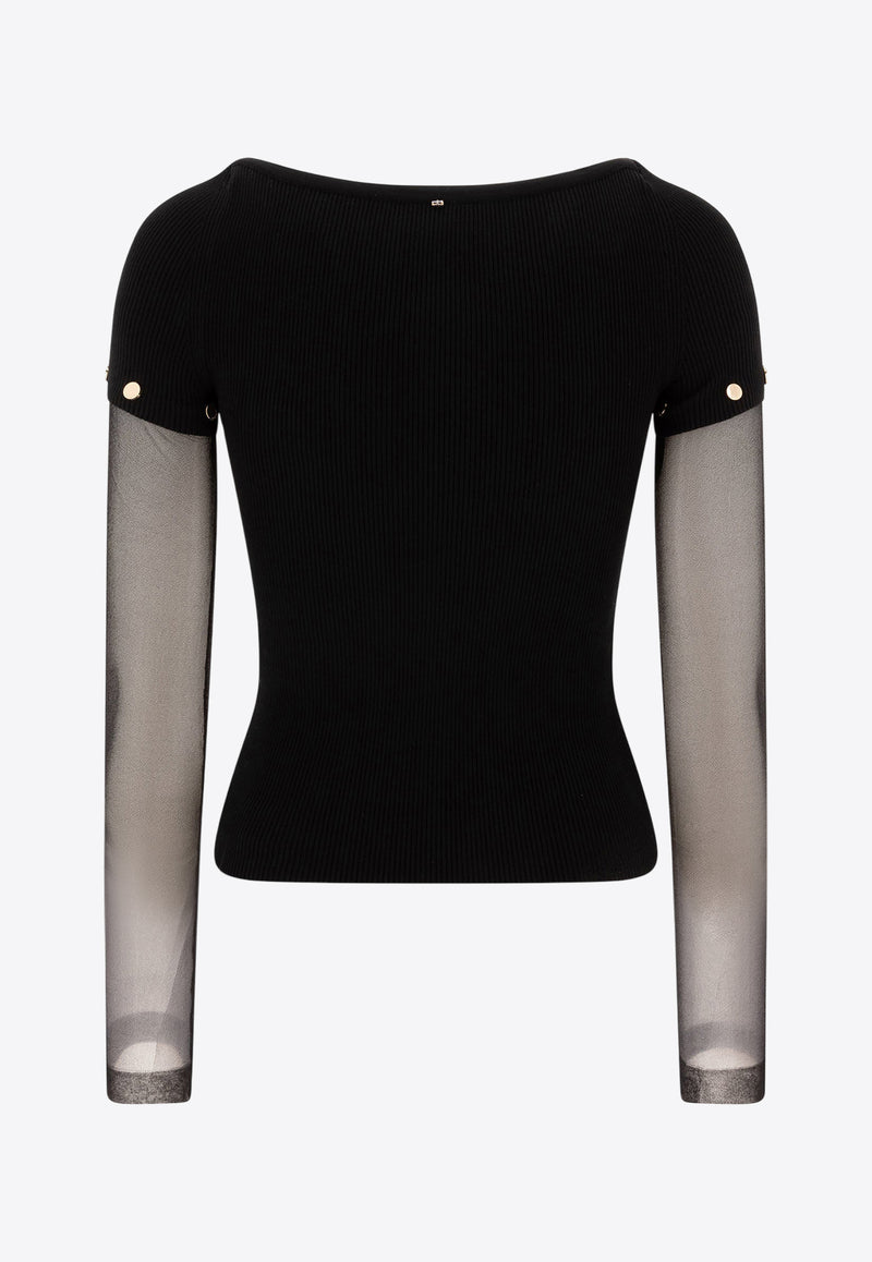 Sportmax Alcide Knit Top 2512361111600ALCIDE004_75796 Black