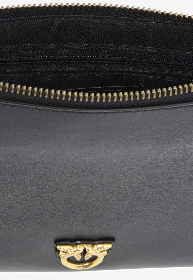 PINKO Classic Flat Love Clutch Bag Black 100455A0F1Z99Q_76225