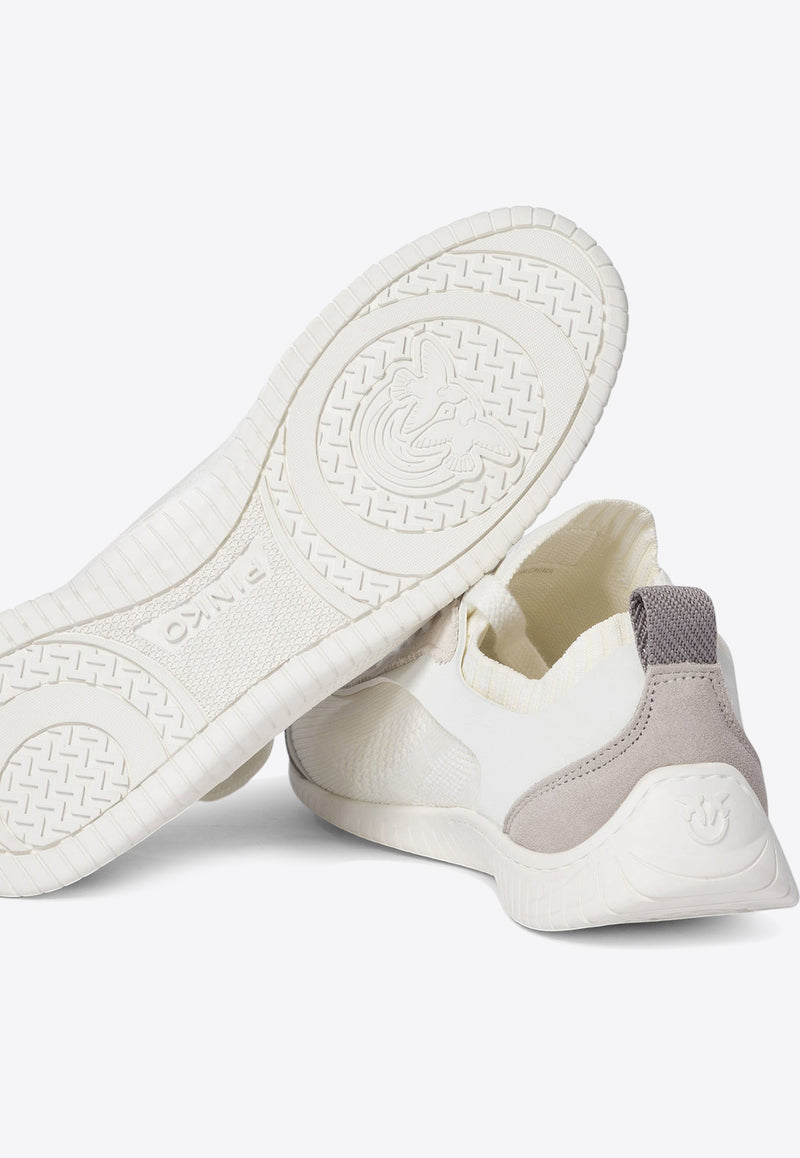 PINKO Reby Primeknit Low-Top Sneakers White SS0061T025Z12_76234