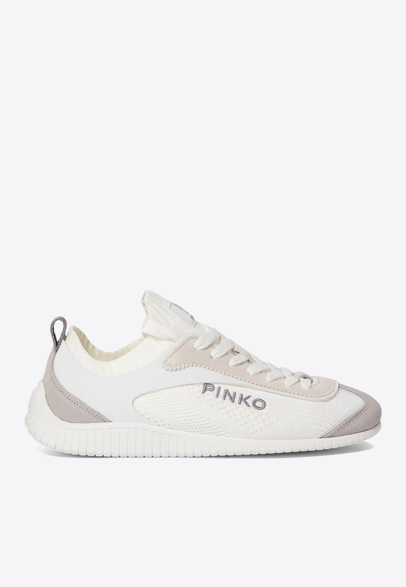 PINKO Reby Primeknit Low-Top Sneakers White SS0061T025Z12_76234