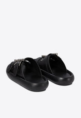 Alexander McQueen Double-Strap Sandals in Leather 809960WIACT1064_76290