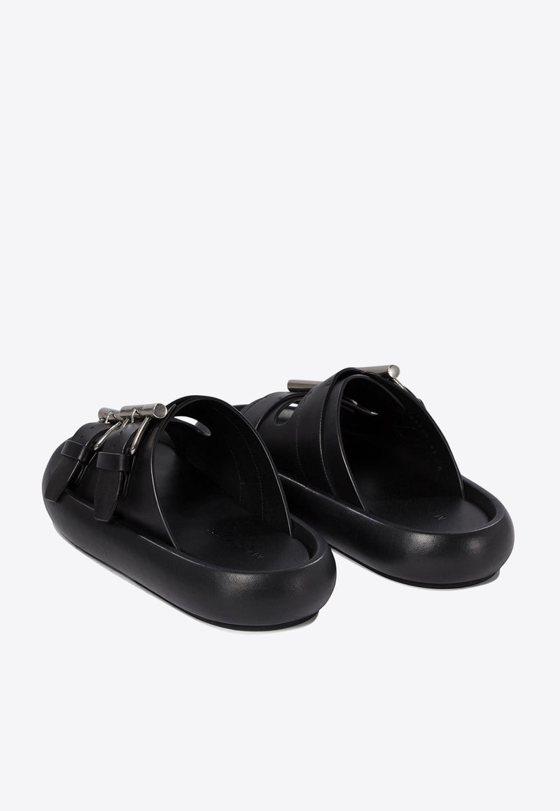 Alexander McQueen Double-Strap Sandals in Leather 809960WIACT1064_76290