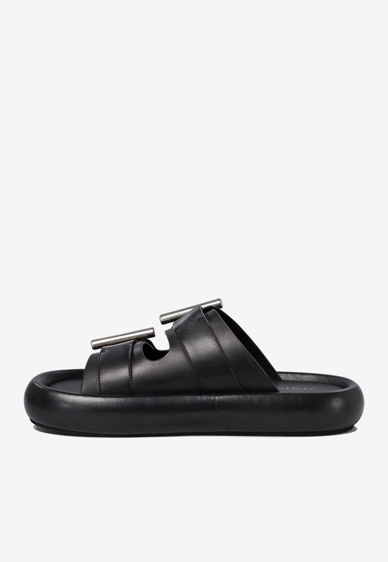 Alexander McQueen Double-Strap Sandals in Leather 809960WIACT1064_76290