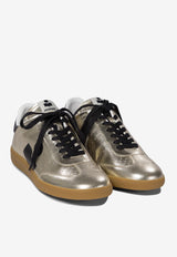 Isabel Marant Kaycee Metallic Leather Sneakers Gold 25PBK0055FAC1E07SLGBK_76310