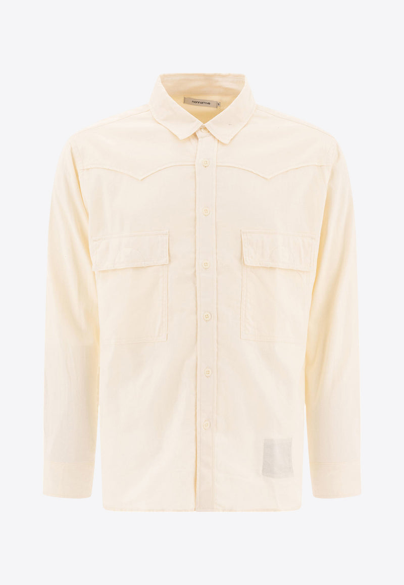 Nonnative Logo-Embroidered Buttoned Shirt NN-S4507OFF WHITE_76331