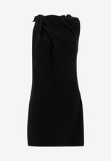 Alexander McQueen Knotted Sleeveless Mini Dress in Wool 814681QJAES1000_76394