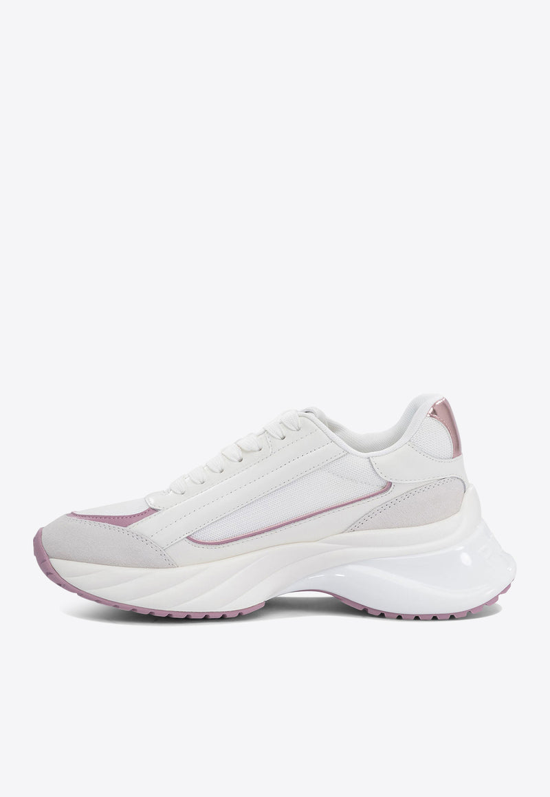 PINKO Ariel Leather and Suede Low-Top Sneakers White SS0031P075ZN3_76409