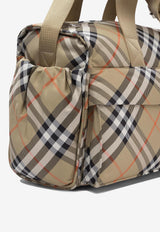 Burberry Kids Babies All-Over Check Changing Bag Beige 8100214_76443