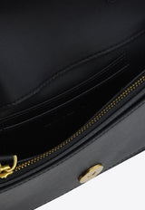 PINKO Pocket Love Leather Chain Crossbody Bags Black 100061A0F1Z99Q_75569
