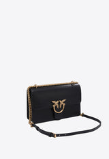 PINKO Classic Love Leather Crossbody Bag Black 100941A0F1Z99Q_76450