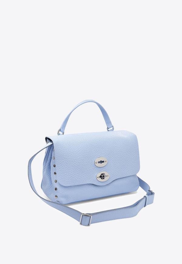 Zanellato Postina Leather Top Handle Bag Light Blue POSTINA CENTAURO S0680901120000Z0591_76449