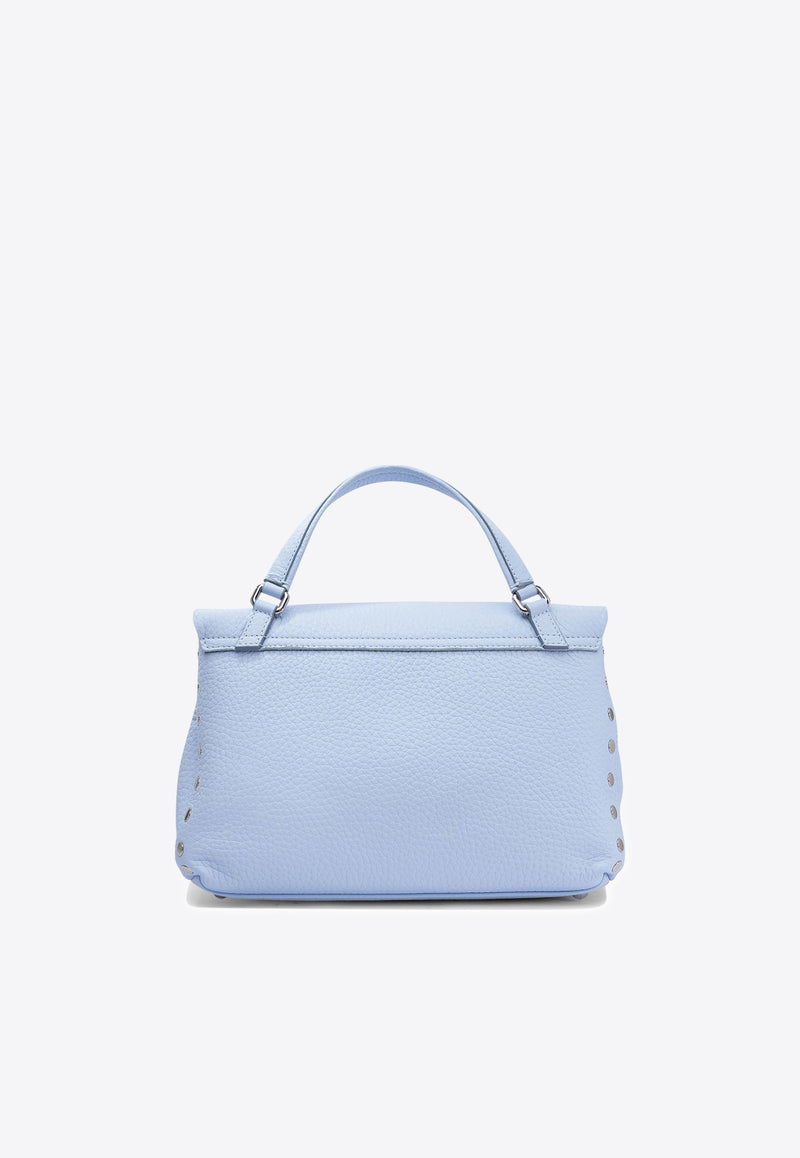Zanellato Postina Leather Top Handle Bag Light Blue POSTINA CENTAURO S0680901120000Z0591_76449