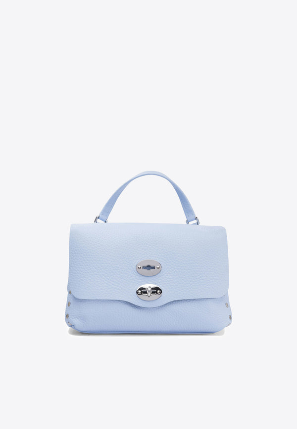 Zanellato Postina Leather Top Handle Bag Light Blue POSTINA CENTAURO S0680901120000Z0591_76449