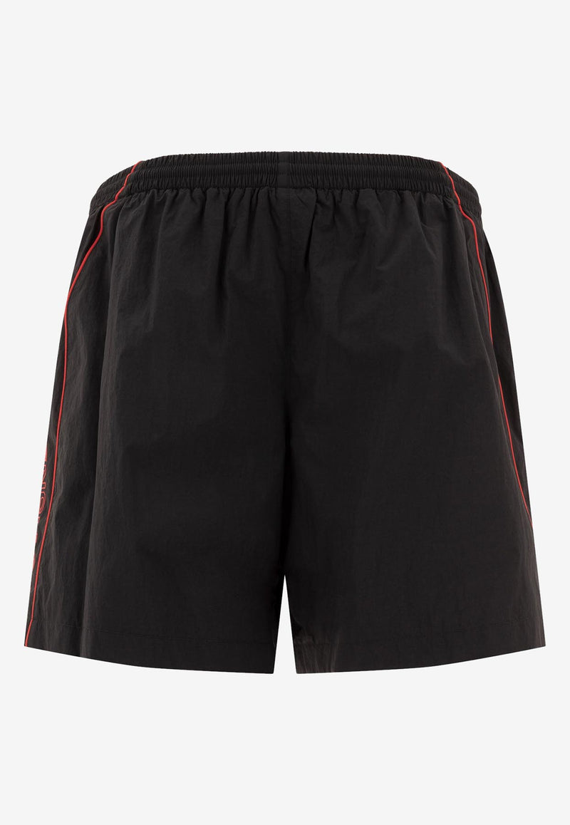 Balenciaga Logo Print Track Shorts Black 814568TRO321000_76549