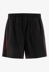 Balenciaga Logo Print Track Shorts Black 814568TRO321000_76549