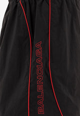 Balenciaga Logo Print Track Shorts Black 814568TRO321000_76549