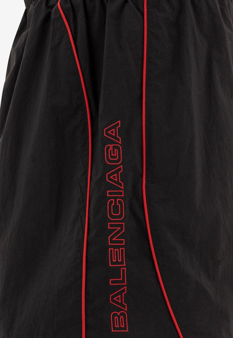 Balenciaga Logo Print Track Shorts Black 814568TRO321000_76549