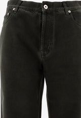 Burberry Logo Patch Straight Jeans Black 8101264_76567